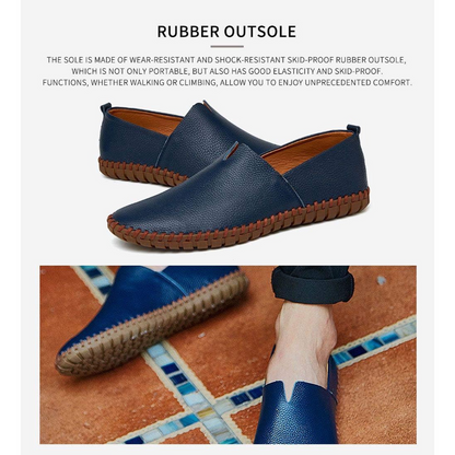 MASSIMO LEATHER LOAFERS